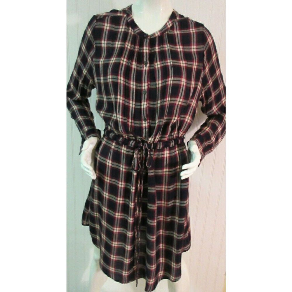 LUCKY BRAND DRESS PLAID W/DRAWSTRING WAIST SIZE LARGE